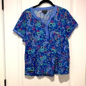 Rampage medical apparel scrub top